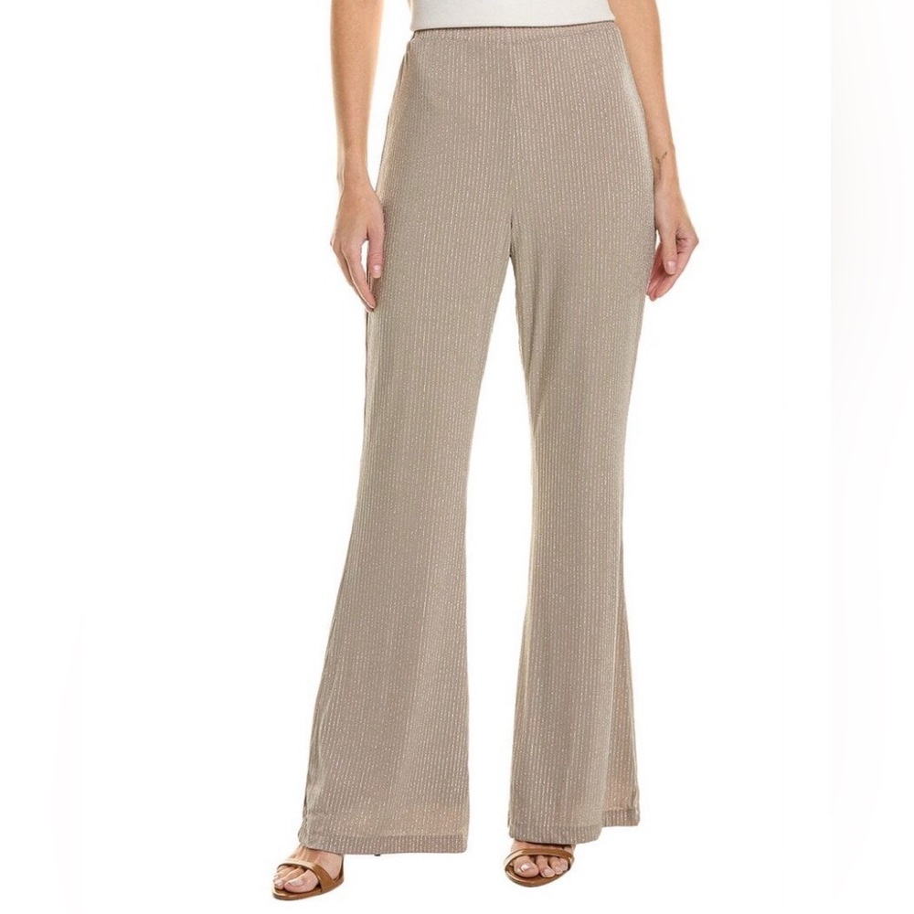 FRENCH CONNECTION Women's Paula Pull-On Glitter Pants Fungi Size XS